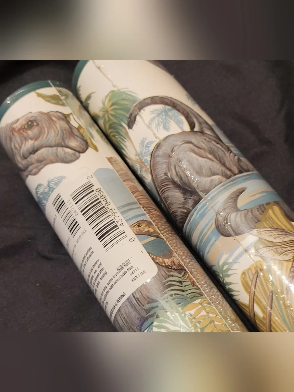 NEW Vintage Sunworthy Dinosaur Prehistoric Wallpaper Border WB4080 Lot of 6